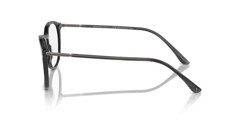 Giorgio Armani Uomo AR7125 5964 Montature da vista Acetato Grigio Trasparente Pantos Normale miniatura 3