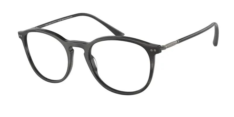 Uomo AR7125 5964 Montature da vista Acetato Grigio Trasparente Pantos Normale