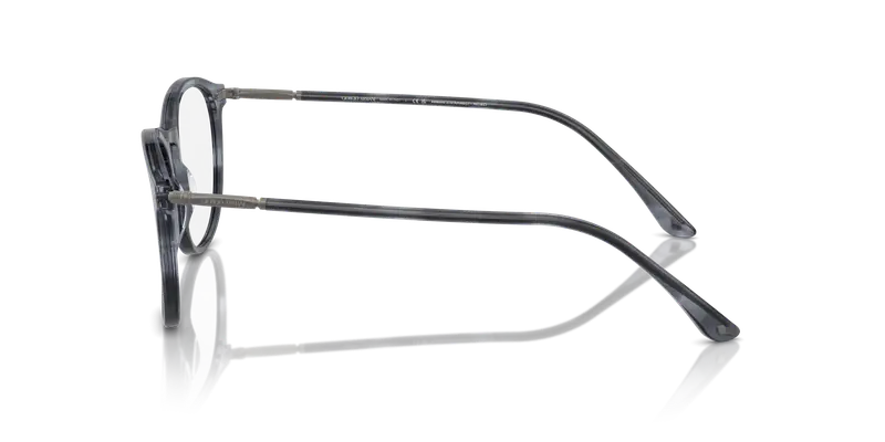 Giorgio Armani Uomo AR7125 5986 Montature da vista Acetato Blu Trasparente Pantos Normale miniatura 3