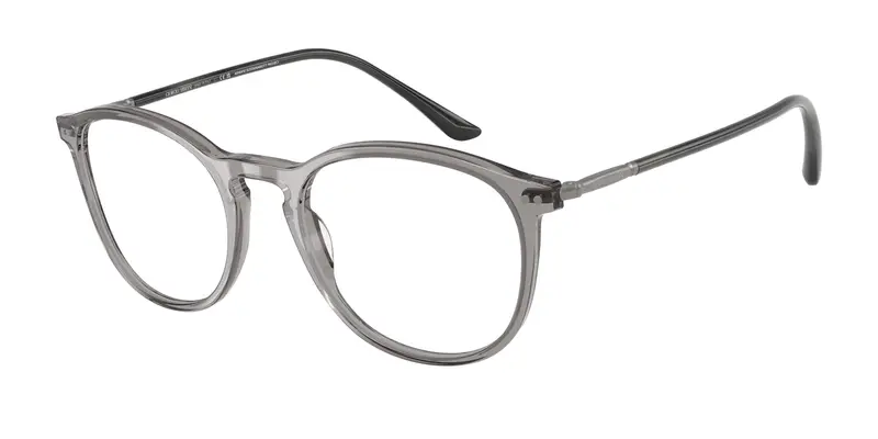Giorgio Armani Uomo AR7125 6070 Montature da vista Acetato Grigio Trasparente Pantos Normale