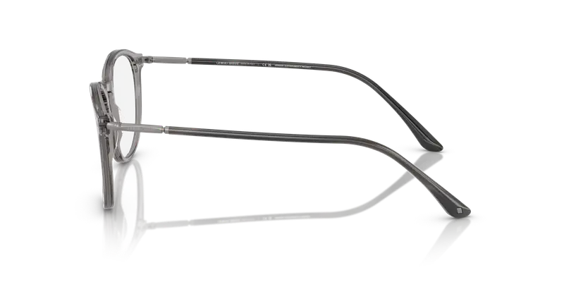 Giorgio Armani Uomo AR7125 6070 Montature da vista Acetato Grigio Trasparente Pantos Normale miniatura 3