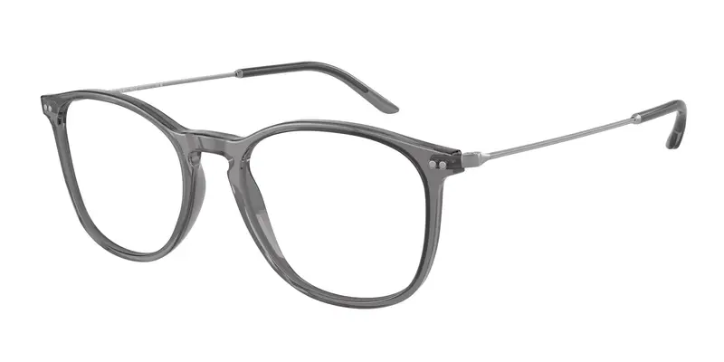 Giorgio Armani Uomo AR7160 5681 Montature da vista Acetato Grigio Trasparente Pantos Normale