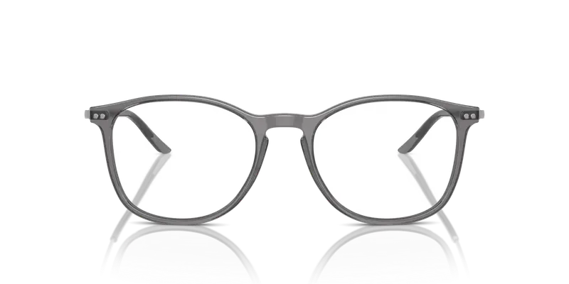 Giorgio Armani Uomo AR7160 5681 Montature da vista Acetato Grigio Trasparente Pantos Normale miniatura 2