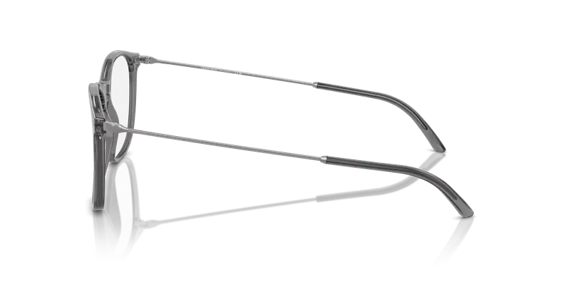 Giorgio Armani Uomo AR7160 5681 Montature da vista Acetato Grigio Trasparente Pantos Normale miniatura 3