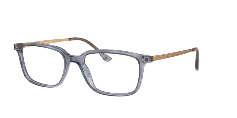 Giorgio Armani Uomo AR7183 5567 Montature da vista Acetato Blu Trasparente Squadrata Normale
