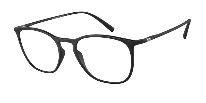 Giorgio Armani Uomo AR7202 5042 Montature da vista Nylon Nero Trasparente Squadrata Normale
