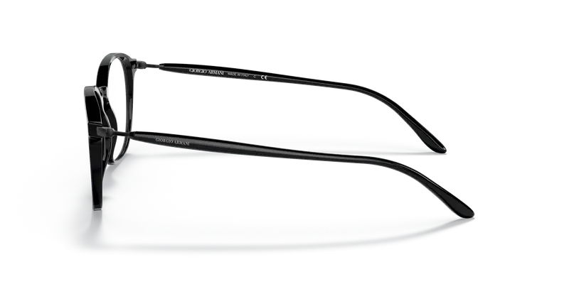 Giorgio Armani Uomo AR7213 5001 Montature da vista Acetato Nero Rotonda miniatura 3