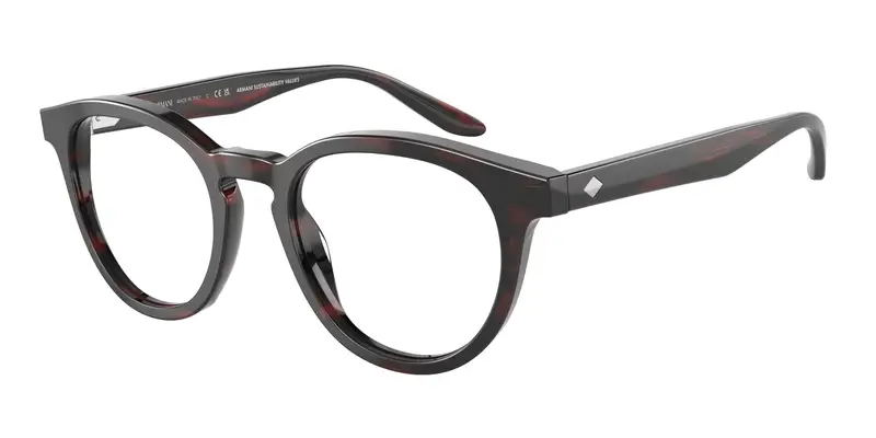 Giorgio Armani Uomo AR7227  5963 Montature da vista Acetato Tartaruga Trasparente Pantos Normale