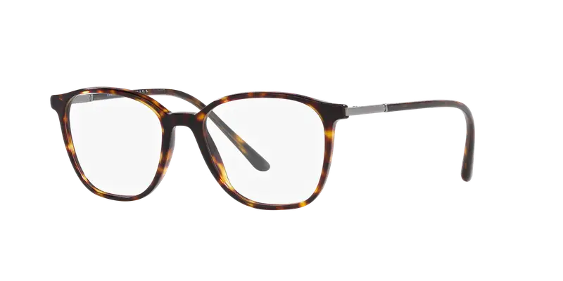 Giorgio Armani Uomo AR7236 5026 Montature da vista Acetato Tartaruga Trasparente Squadrata Normale miniatura 2