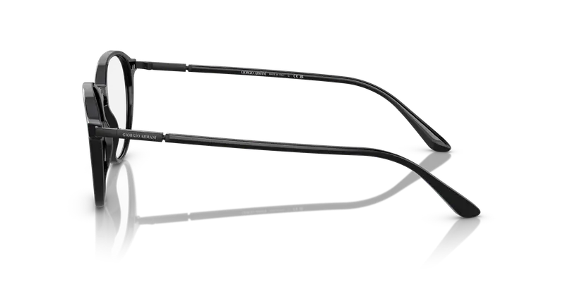 Giorgio Armani Uomo AR7237 5001 Montature da vista Acetato Nero Trasparente Pantos Normale miniatura 3