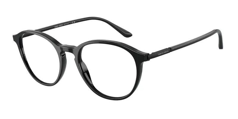 Giorgio Armani Uomo AR7237 5001 Montature da vista Acetato Nero Trasparente Pantos Normale