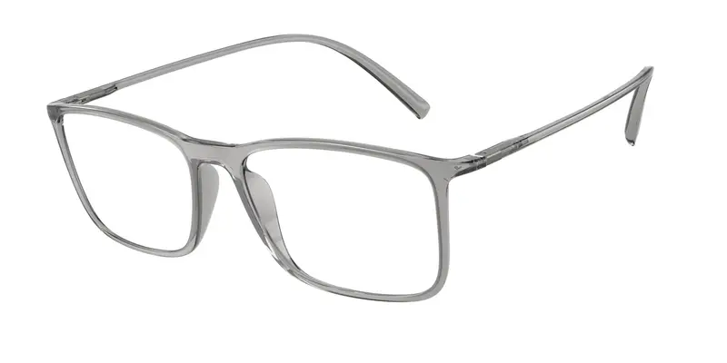 Giorgio Armani Uomo AR7244U 5948 Montature da vista Iniettato Grigio Trasparente Squadrata Normale