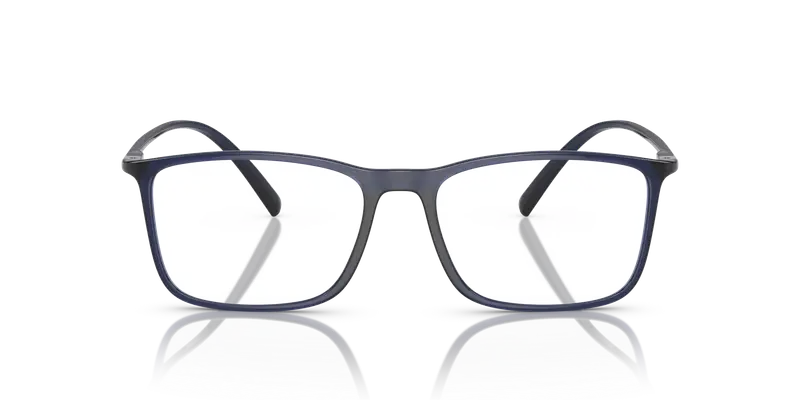 Giorgio Armani Uomo AR7244U L6003 Montature da vista Iniettato Blu Trasparente Squadrata Normale miniatura 2