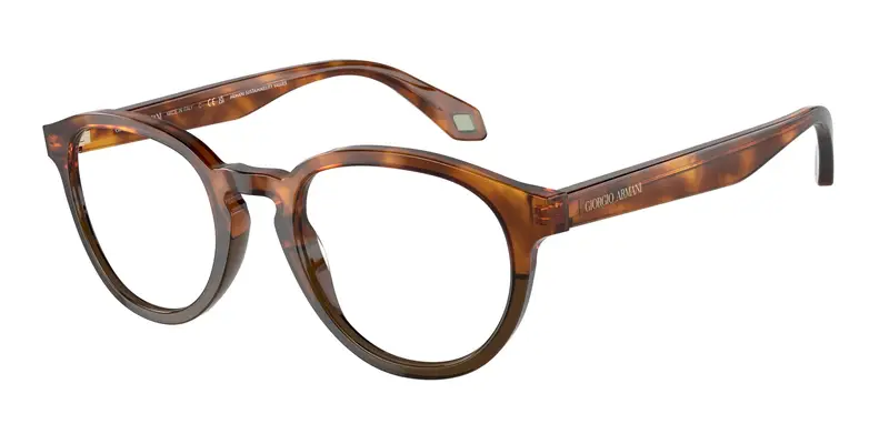 Giorgio Armani Uomo AR7248  5988 Montature da vista Acetato Marrone Trasparente Pantos Normale