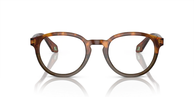 Giorgio Armani Uomo AR7248 5988 Montature da vista Acetato Marrone Trasparente Pantos Normale miniatura 2