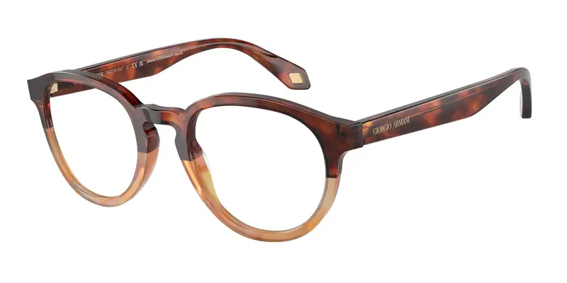 Giorgio Armani Uomo AR7248  6034 Montature da vista Acetato Marrone Trasparente Pantos Normale