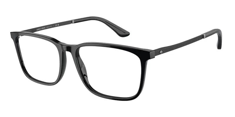 Giorgio Armani Uomo AR7249 5001 Montature da vista Acetato Nero Trasparente Squadrata Normale