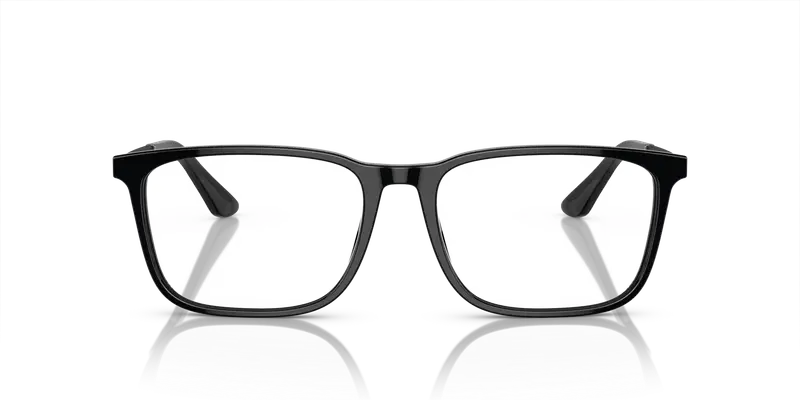 Giorgio Armani Uomo AR7249 5001 Montature da vista Acetato Nero Trasparente Squadrata Normale miniatura 2