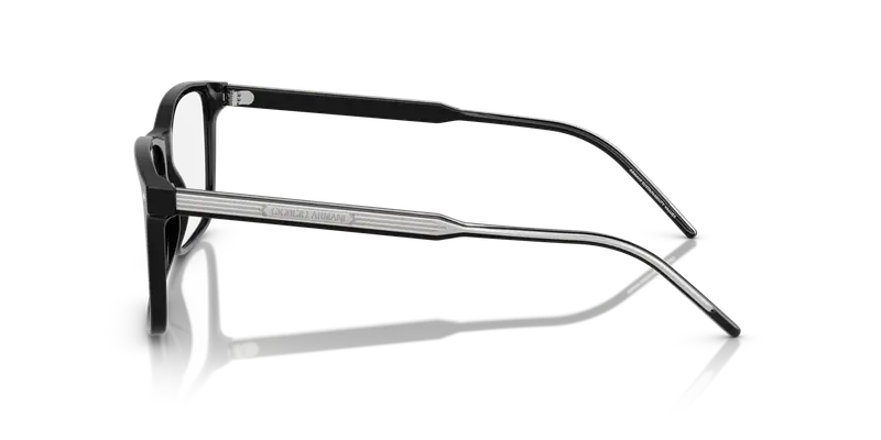 Giorgio Armani Uomo AR7258 5875 Montature da vista Acetato Nero Trasparente Squadrata Normale miniatura 3