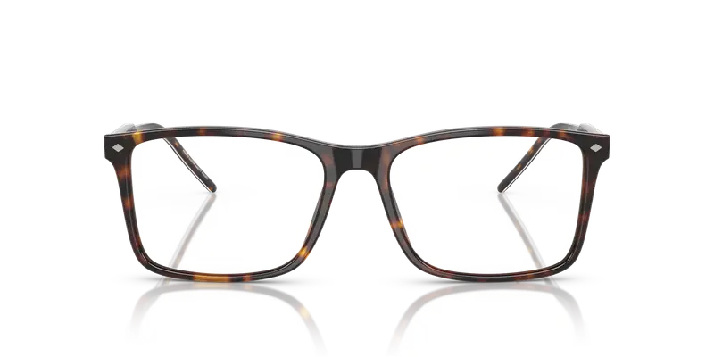 Giorgio Armani Uomo AR7258 5879 Montature da vista Acetato Tartaruga Trasparente Squadrata Normale miniatura 2