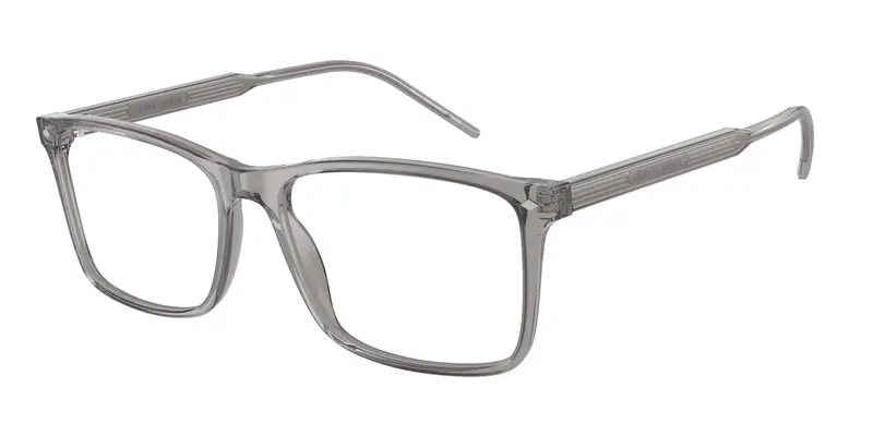 Giorgio Armani Uomo AR7258 6070 Montature da vista Acetato Grigio Trasparente Squadrata Normale