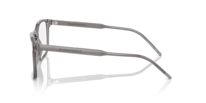 Giorgio Armani Uomo AR7258 6070 Montature da vista Acetato Grigio Trasparente Squadrata Normale miniatura 3
