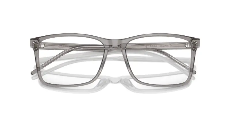 Uomo AR7258 6070 Montature da vista Acetato Grigio Trasparente Squadrata Normale miniatura 2