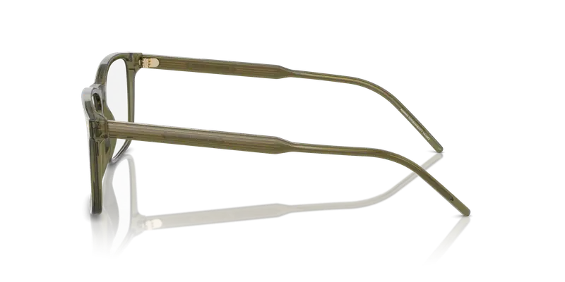 Giorgio Armani Uomo AR7258 6074 Montature da vista Acetato Verde Trasparente Squadrata Normale miniatura 3
