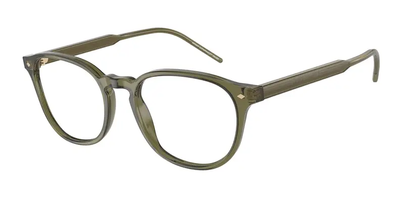 Giorgio Armani Uomo AR7259  6074 Montature da vista Acetato Verde Trasparente Pantos Normale