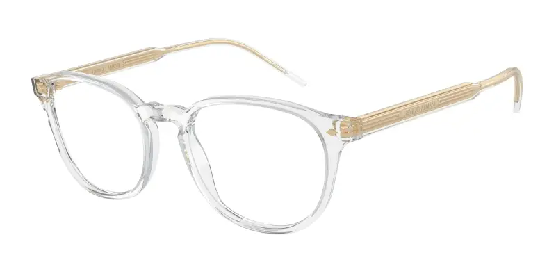 Uomo AR7259 6075 Montature da vista Acetato Trasparente Trasparente Pantos Normale