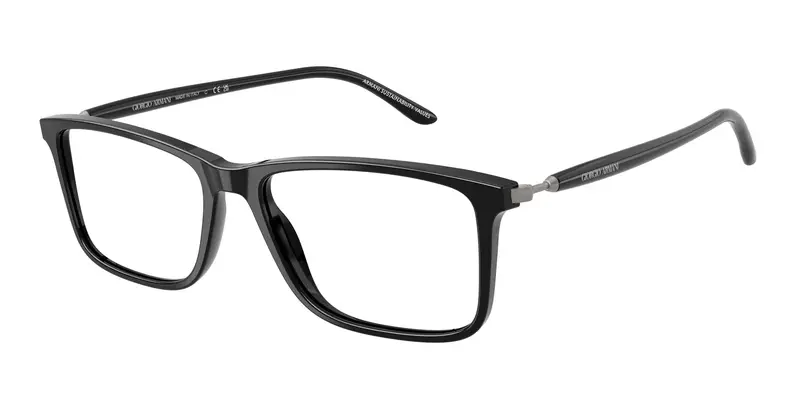 Giorgio Armani Uomo AR7261  6272 Montature da vista Acetato Nero Trasparente Squadrata Normale