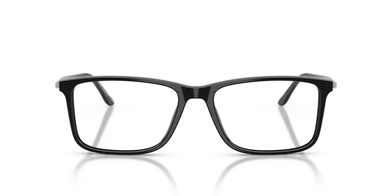 Giorgio Armani Uomo AR7261 6272 Montature da vista Acetato Nero Trasparente Squadrata Normale miniatura 2