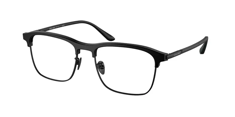 Giorgio Armani Uomo AR7262 5042 Montature da vista Acetato Nero Trasparente Squadrata Normale