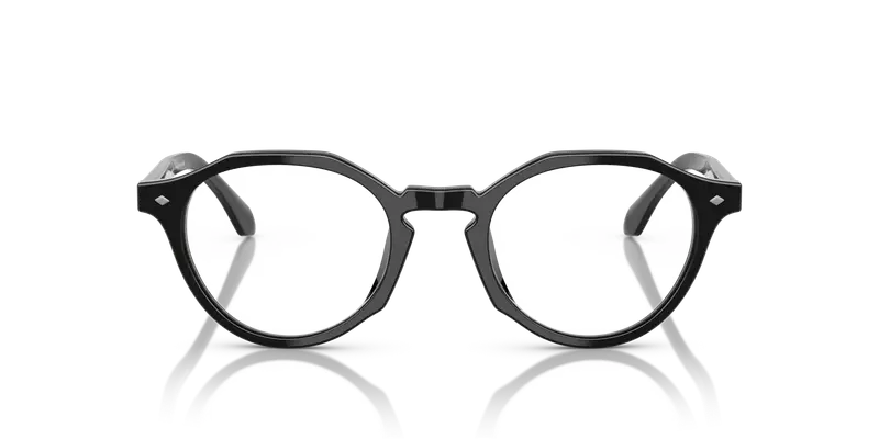 Giorgio Armani Uomo AR7264U 5875 Montature da vista Acetato Nero Trasparente Pantos Normale miniatura 2