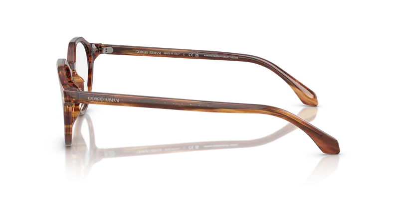 Giorgio Armani Uomo AR7264U 6162 Montature da vista Acetato Tartaruga Trasparente Pantos Normale miniatura 3