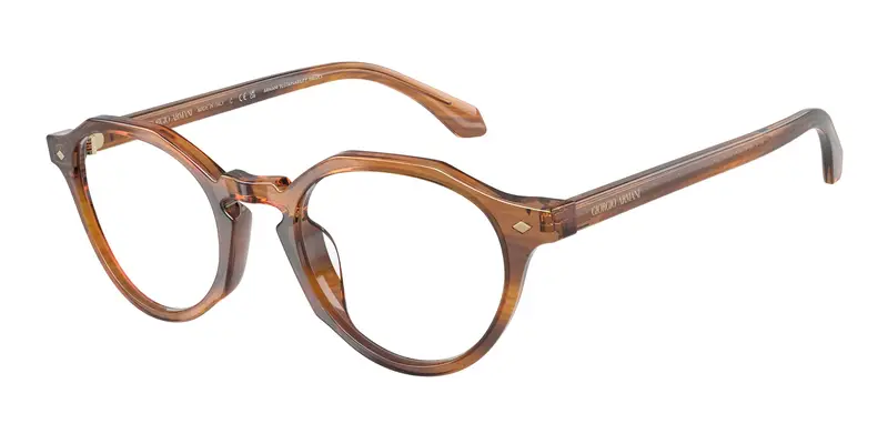 Giorgio Armani Uomo AR7264U  6163 Montature da vista Acetato Tartaruga Trasparente Pantos Normale