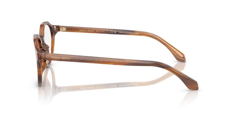 Giorgio Armani Uomo AR7264U 6163 Montature da vista Acetato Tartaruga Trasparente Pantos Normale miniatura 3