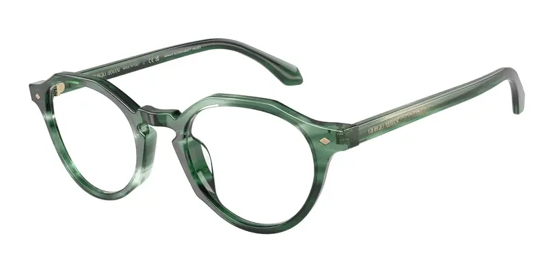 Giorgio Armani Uomo AR7264U  6164 Montature da vista Acetato Verde Trasparente Pantos Normale