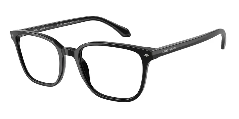 Giorgio Armani Uomo AR7265 5875 Montature da vista Acetato Nero Trasparente Pillow Normale