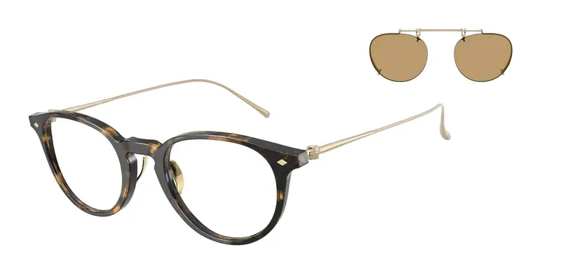 Giorgio Armani Uomo AR7270T  6207 Montature da vista Acetato Tartaruga Trasparente Pantos Normale