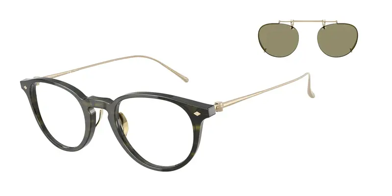 Giorgio Armani Uomo AR7270T  6208 Montature da vista Acetato Verde Trasparente Pantos Normale