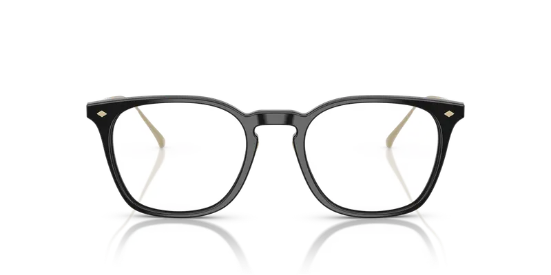 Giorgio Armani Uomo AR7271T 6060 Montature da vista Acetato Nero Trasparente Pillow Normale miniatura 2
