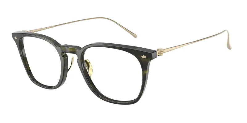 Giorgio Armani Uomo AR7271T  6208 Montature da vista Acetato Verde Trasparente Pillow Normale