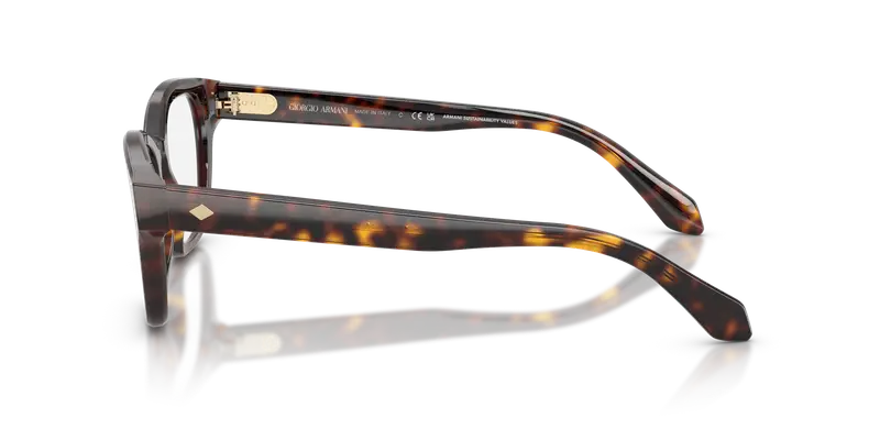 Giorgio Armani Uomo AR7274 5879 Montature da vista Acetato Tartaruga Trasparente Pillow Normale miniatura 3