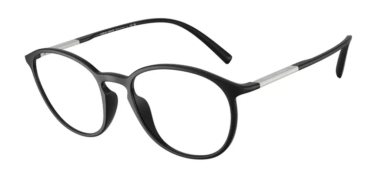 Giorgio Armani Uomo AR7275U 5042 Montature da vista Iniettato Nero Trasparente Pantos Normale