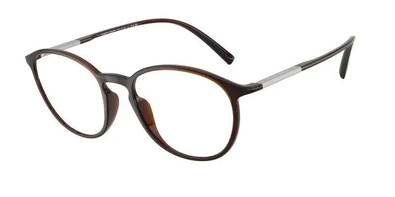 Giorgio Armani Uomo AR7275U 6239 Montature da vista Iniettato Marrone Trasparente Pantos Normale