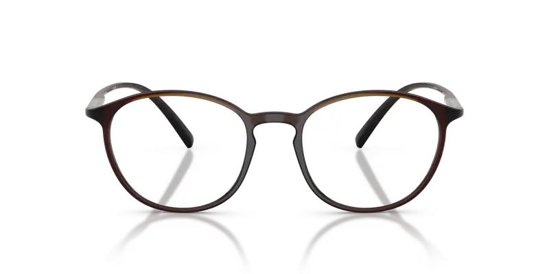 Giorgio Armani Uomo AR7275U 6239 Montature da vista Iniettato Marrone Trasparente Pantos Normale miniatura 2
