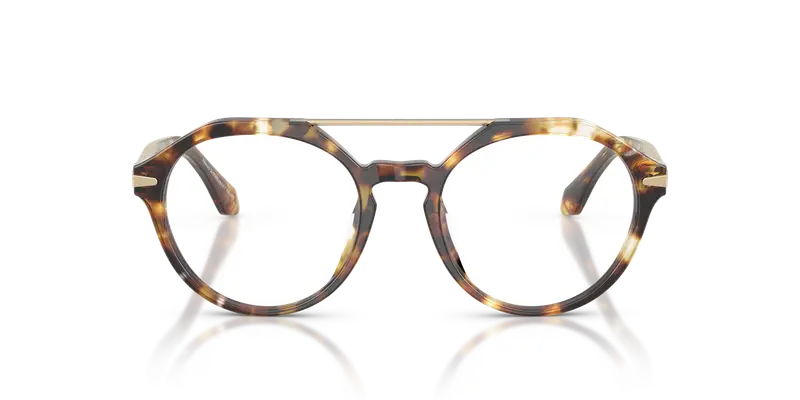 Giorgio Armani Uomo AR7278U 6232 Montature da vista Acetato Tartaruga Trasparente Rotonda Normale miniatura 2