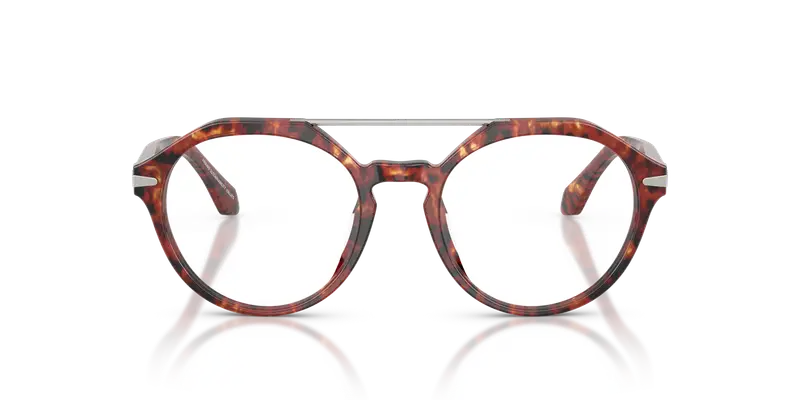 Giorgio Armani Uomo AR7278U 6234 Montature da vista Acetato Tartaruga Trasparente Rotonda Normale miniatura 2