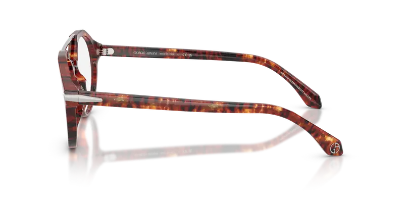 Giorgio Armani Uomo AR7278U 6234 Montature da vista Acetato Tartaruga Trasparente Rotonda Normale miniatura 3